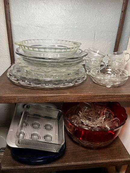 Punch bowl, baking dishes and more