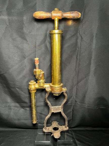 Vintage brass Perkes ships boat bilge hand pump