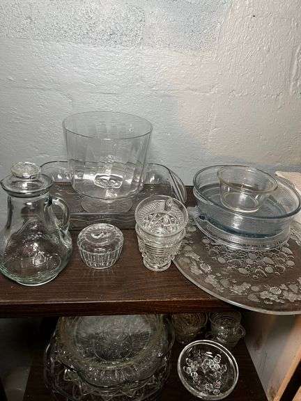Punch bowl, baking dishes and more