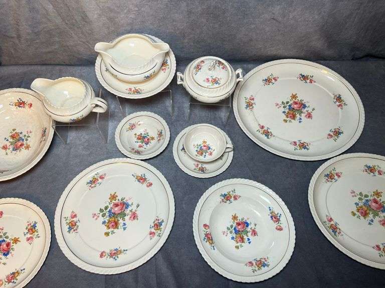 Over 80 piece set of Regal Vellum china