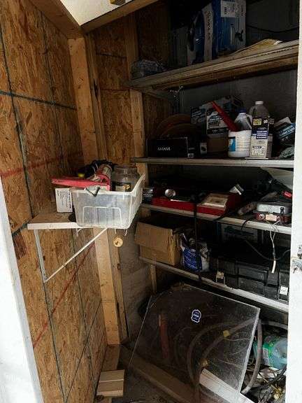 Left side tool room closet
