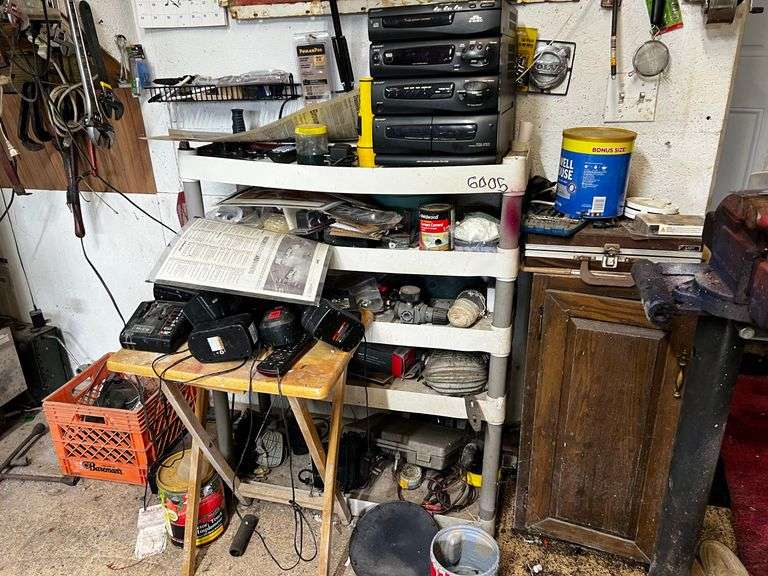 Shelf and contents
