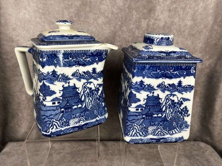 Ringtons Tea Merchants tea pot and canister