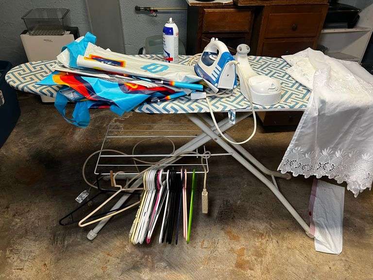 Iron, ironing board and more