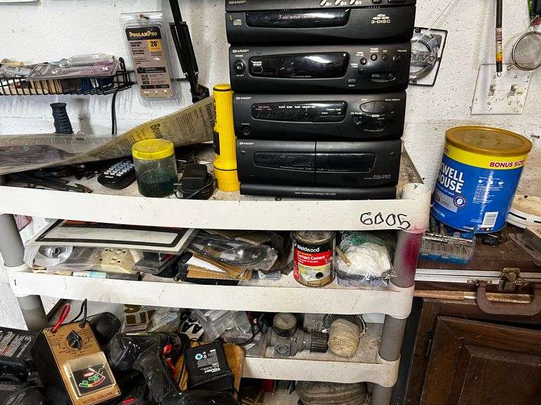 Shelf and contents