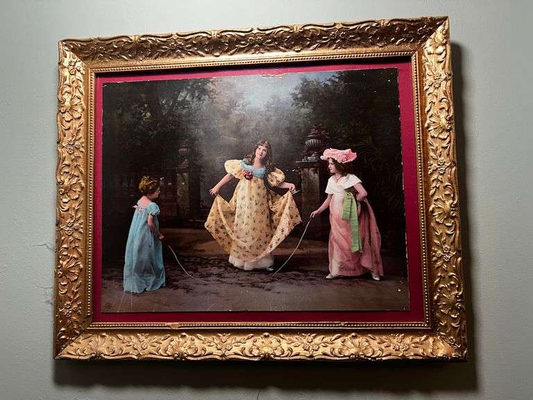 Victorian girl framed print