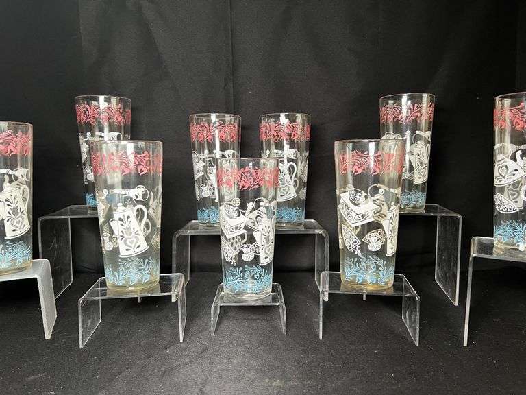 MCM glass tumblers