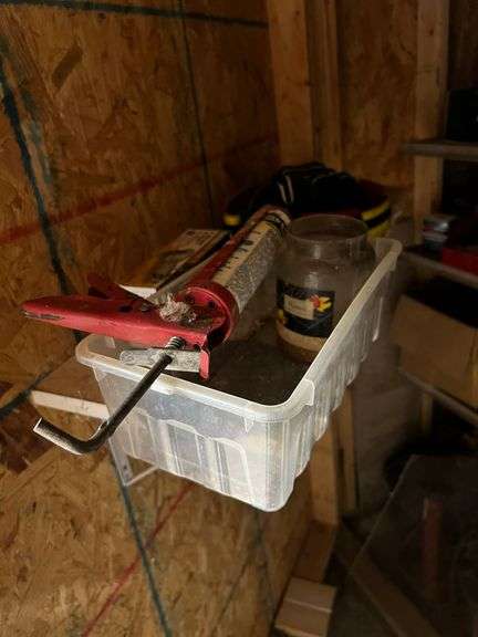Left side tool room closet