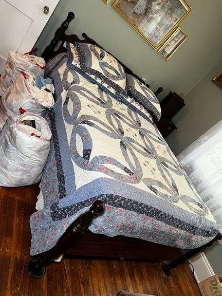 Full size bed, dresser and chest