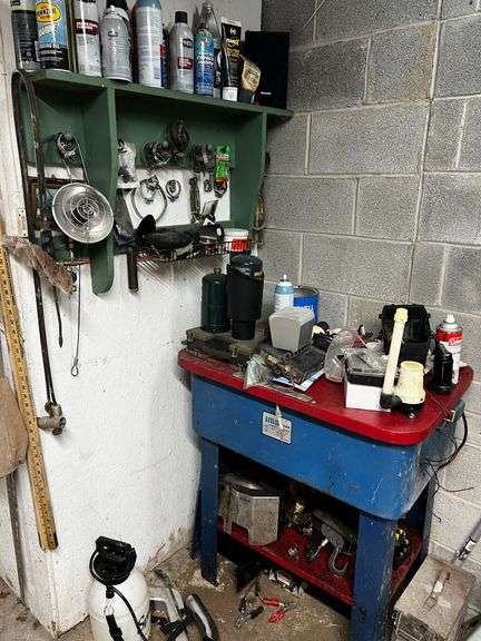 IMS 20 gallon parts washer and contents