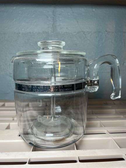 Vintage Pyrex glass coffee percolator