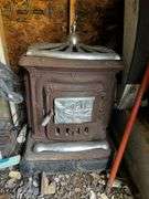 Antique cast metal stove