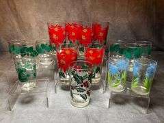 MCM glass tumblers