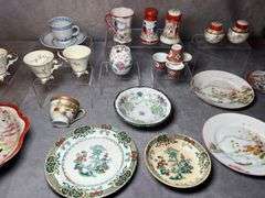 Asian porcelain group