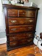 Full size bed, dresser and chest
