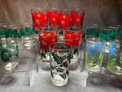 MCM glass tumblers