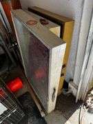 3 aluminum display cases