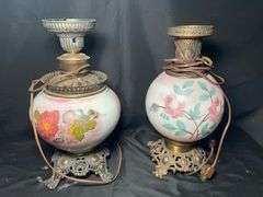 2 parlor lamp bases