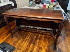 Vintage wooden console table