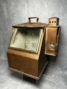 Antique U.S. Navy lifeboat binnacle compass/lantern shell
