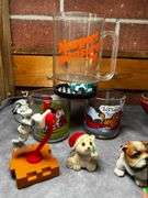 California raisins, metal football coin bank and more