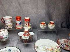 Asian porcelain group