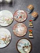 Asian porcelain group