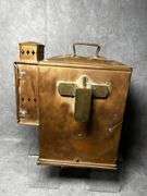 Antique U.S. Navy lifeboat binnacle compass/lantern shell