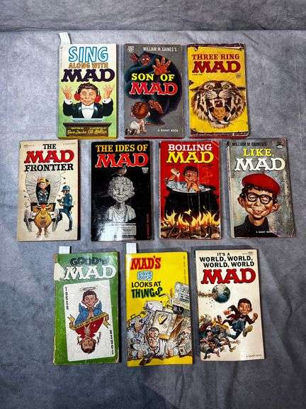 10 paperback MAD books
