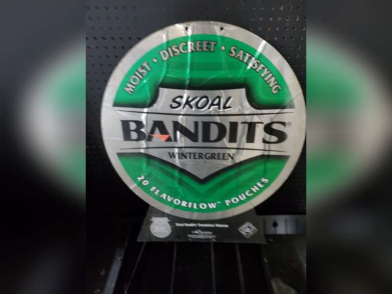 bandits chewing tobacco Coraplast 2 Sided Shoal Bandits Wintergreen and Skoal Bandits Mint Smokeless  Tobacco Advertisement