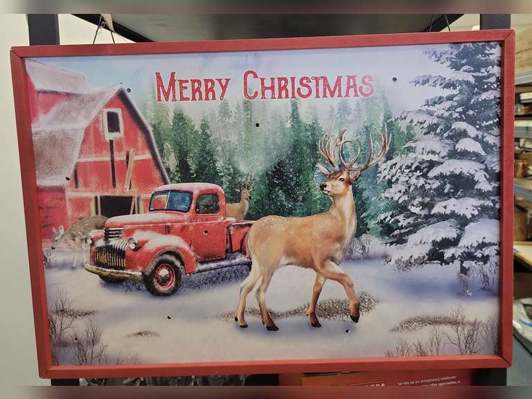 Holiday Time "Merry Christmas: Wall Hanging with Lights