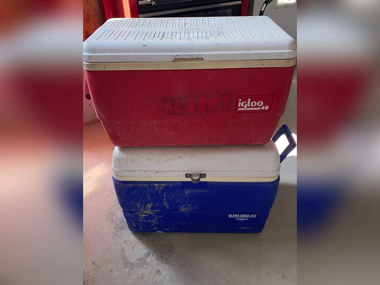 Two medium size coolers Northern Kentucky Auction, LLC