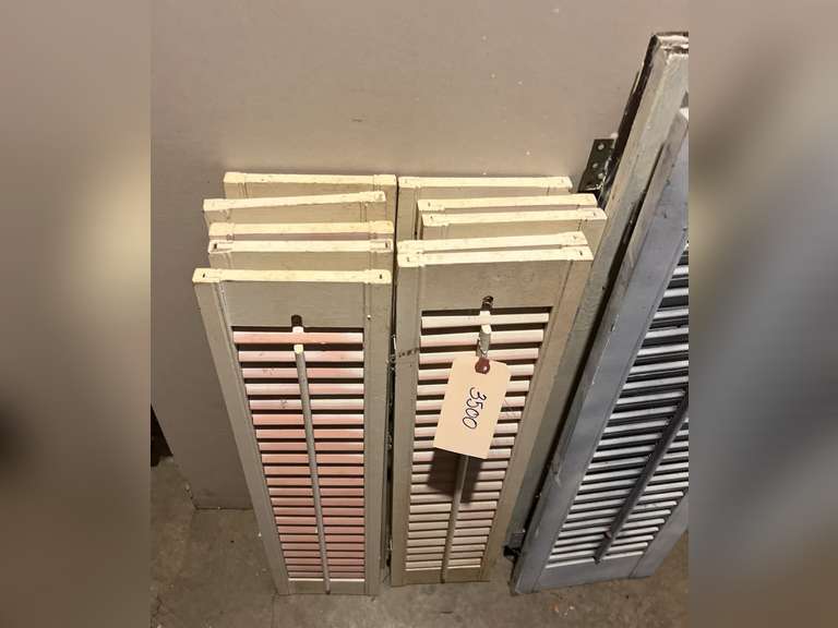 Window shutters, 26 1/2 x 6 1/2 and 32” x 9”. Northern Kentucky