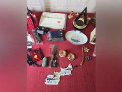 Plastic tote of miscellaneous items