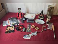 Plastic tote of miscellaneous items