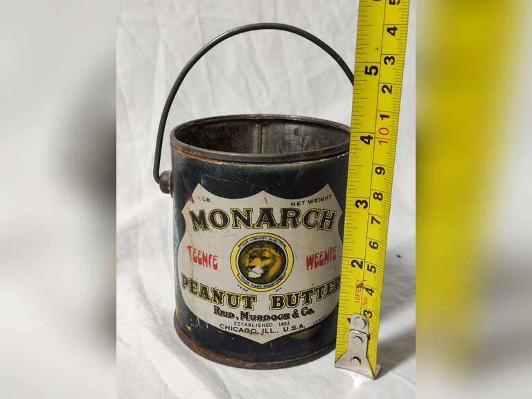 Monarch Peanut Butter tin