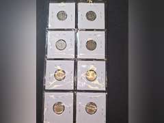 1970s Dimes, 1992 & 2000s Nickels, 1982 Lincoln Cents,  1986 Liberty Half Dollar,  2003 Uncirculated Kennedy Half Dollar and Sacagawea Dollar Set