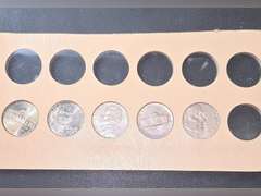 1970s Dimes, 1992 & 2000s Nickels, 1982 Lincoln Cents,  1986 Liberty Half Dollar,  2003 Uncirculated Kennedy Half Dollar and Sacagawea Dollar Set