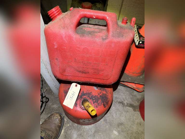 Five fuel or liquid containers