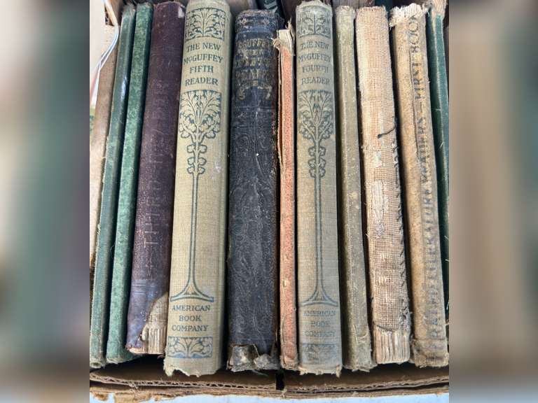 Old Books, several McGuffey readers