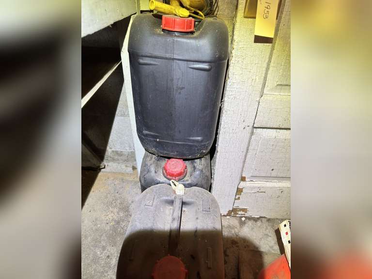 Five fuel or liquid containers