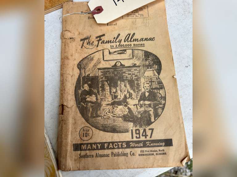 Old Boone County Fair books, telephone directory, Rural route almanac