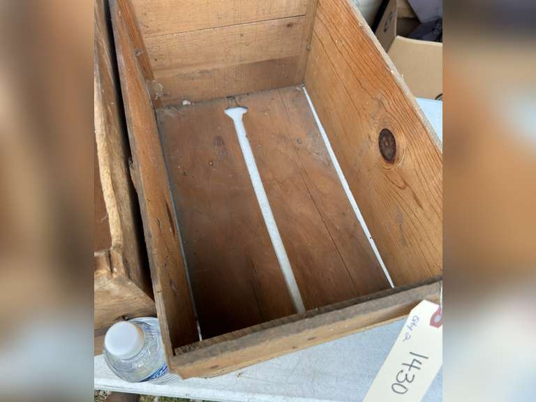 Two wooden crates, unmarked