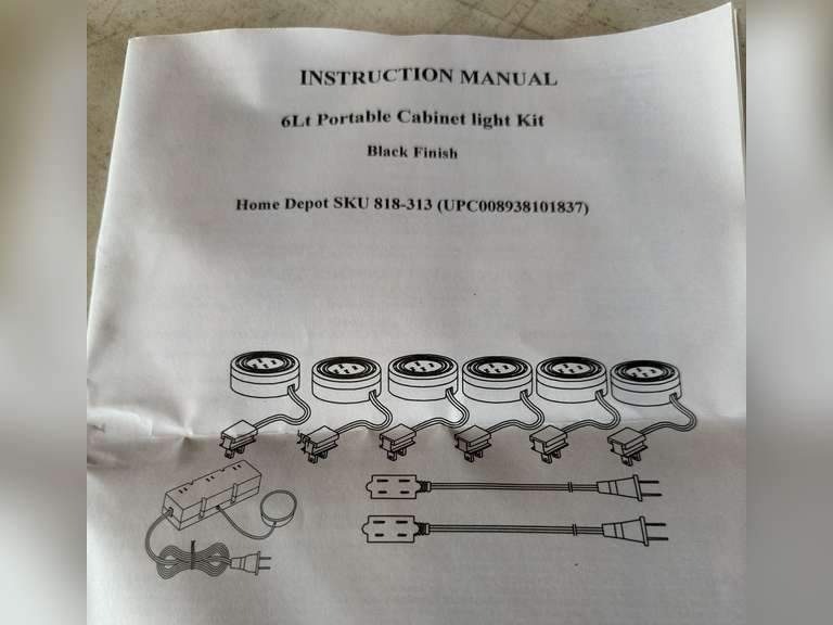 Under the cabinet lighting kit