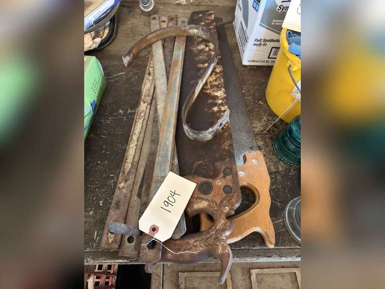 Handsaw and metal straps