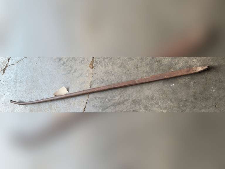 5 Foot spud bar, bent on the end