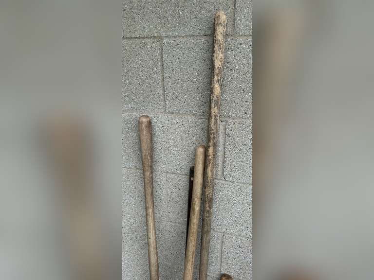 Shovel, pitchfork, rake, pickax