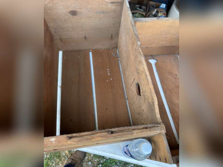 Two wooden crates, unmarked