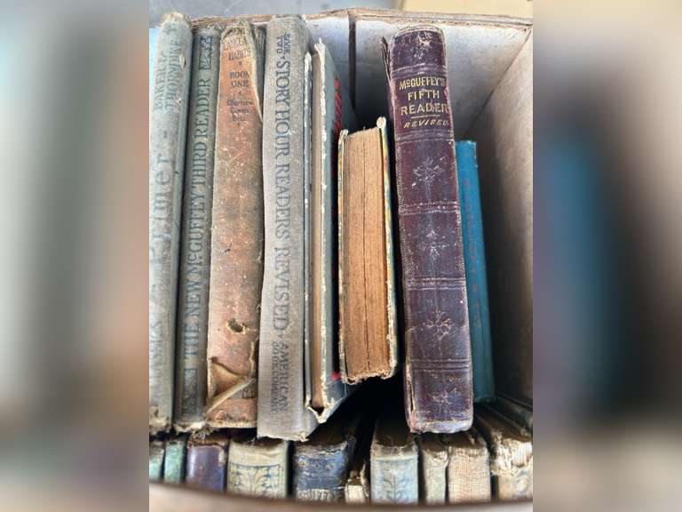 Old Books, several McGuffey readers