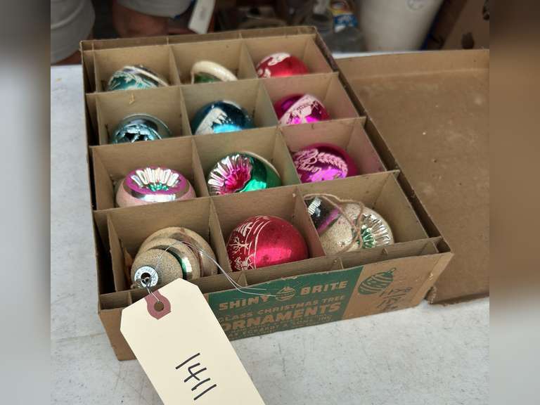 Vintage glass Christmas ornaments